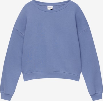 Pull&Bear Mikina – modrá: přední strana