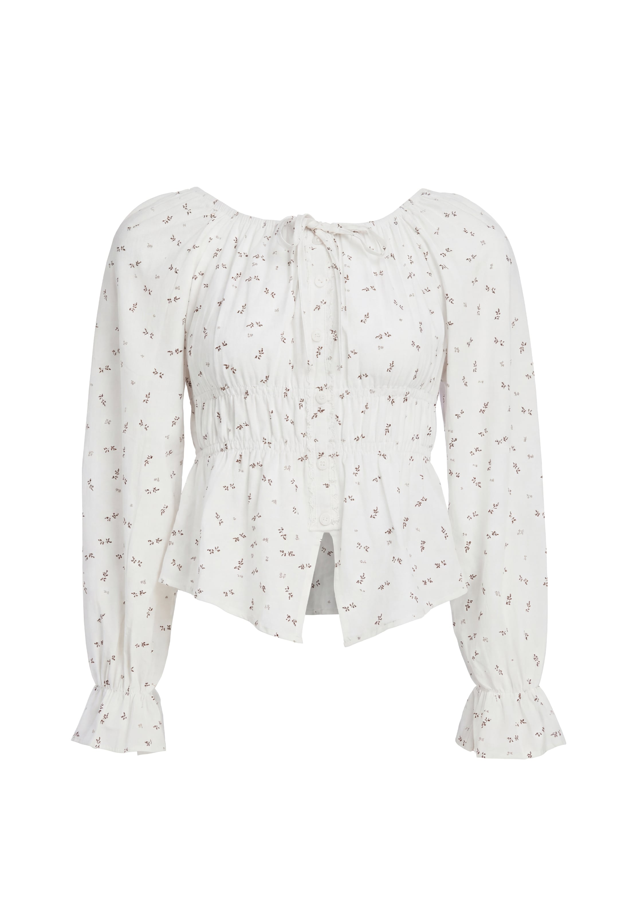 Usha Blusa en S en negro / blanco, Vista del producto