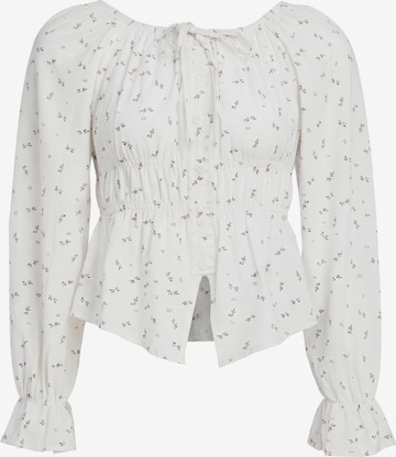 Usha - Blusa en blanco: frente