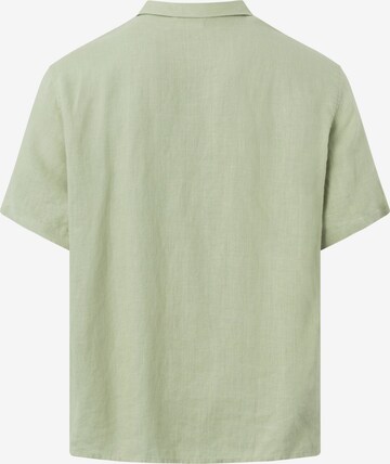 KnowledgeCotton Apparel Comfort fit Button Up Shirt in Green