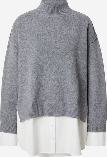 ABOUT YOU Pletena haljina 'Tilda' u siva melange / bijela, Pregled proizvoda