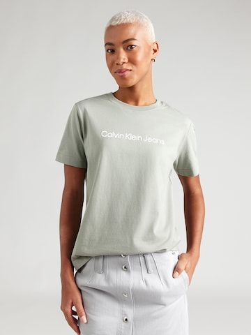 Calvin Klein Jeans Shirt 'CLASSIC' in Beige: front