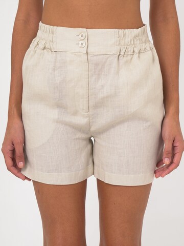 FRESHLIONS Regular Trousers 'Amara' in Beige