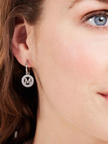 Lucardi Earrings in Silver: front