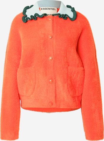 Essentiel Antwerp Neuletakki 'Jardener' värissä oranssi: etupuoli