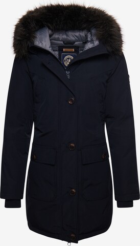 Superdry Winter Parka 'Rookie' in Blue: front