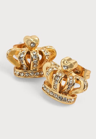 Juicy Couture Øreringe 'Crystal Crown' i guld