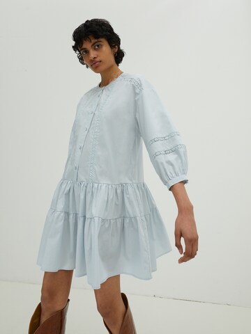 EDITED Shirt dress 'Despina' in Blue: front