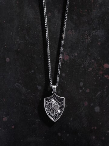 Pendentif 'PRAYING HANDS' REYTEL en argent : devant