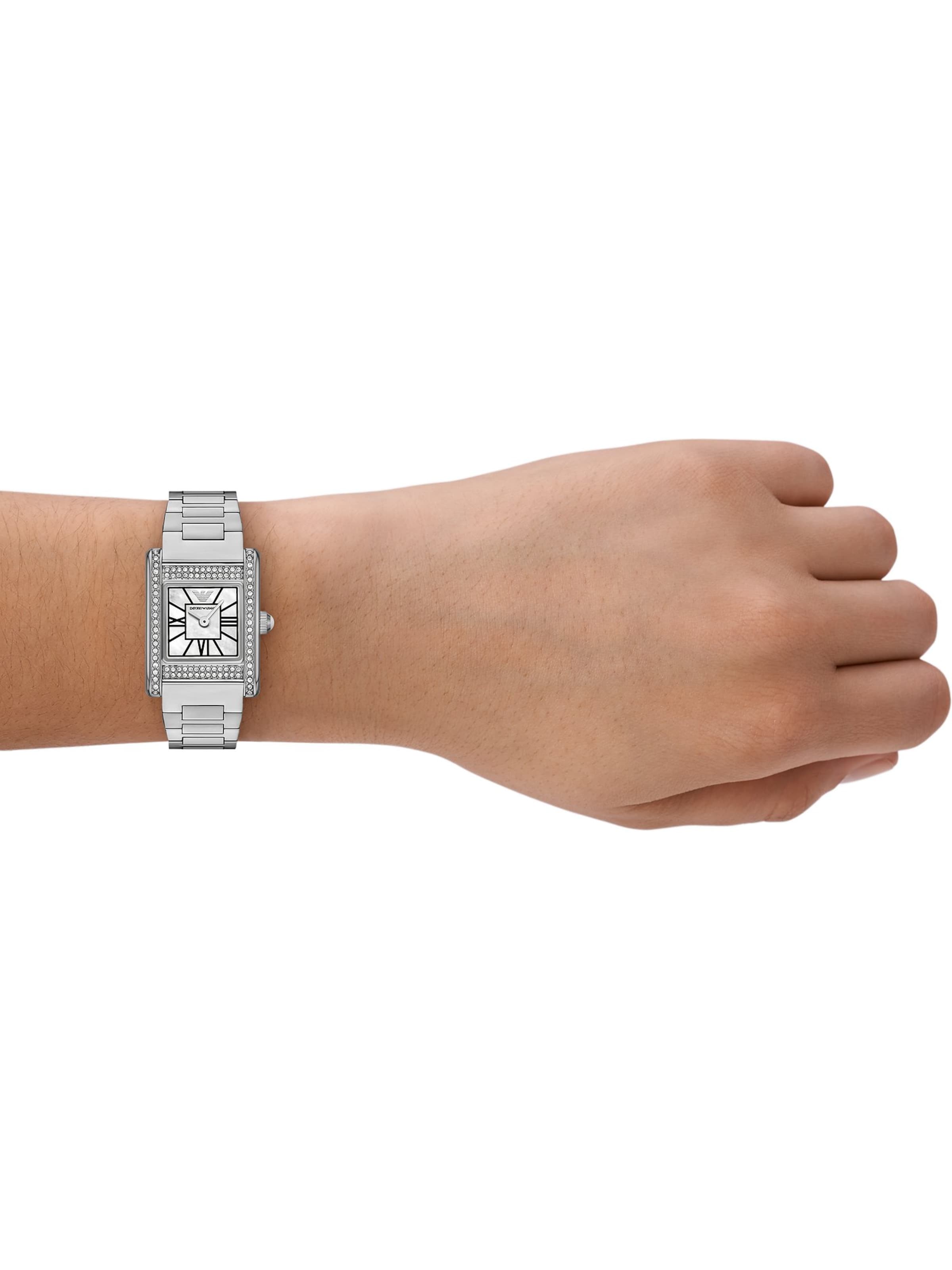 Emporio Armani Uhr in Silber: Vorderseite