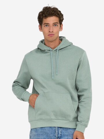 Only & Sons Sweatshirt 'Connor' in Green