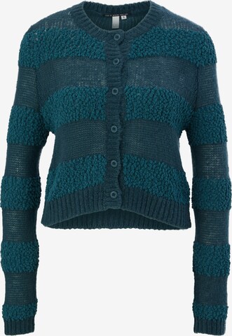 QS Knit Cardigan in Blue: front