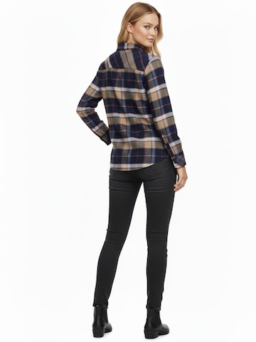 Radwa Blouse 'Radwa Women’s Plaid Flannel' in Bruin