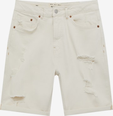 Pull&Bear Regular Jeans i beige: framsida