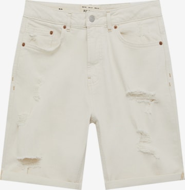 Pull&Bear Regular Shorts in Beige: predná strana