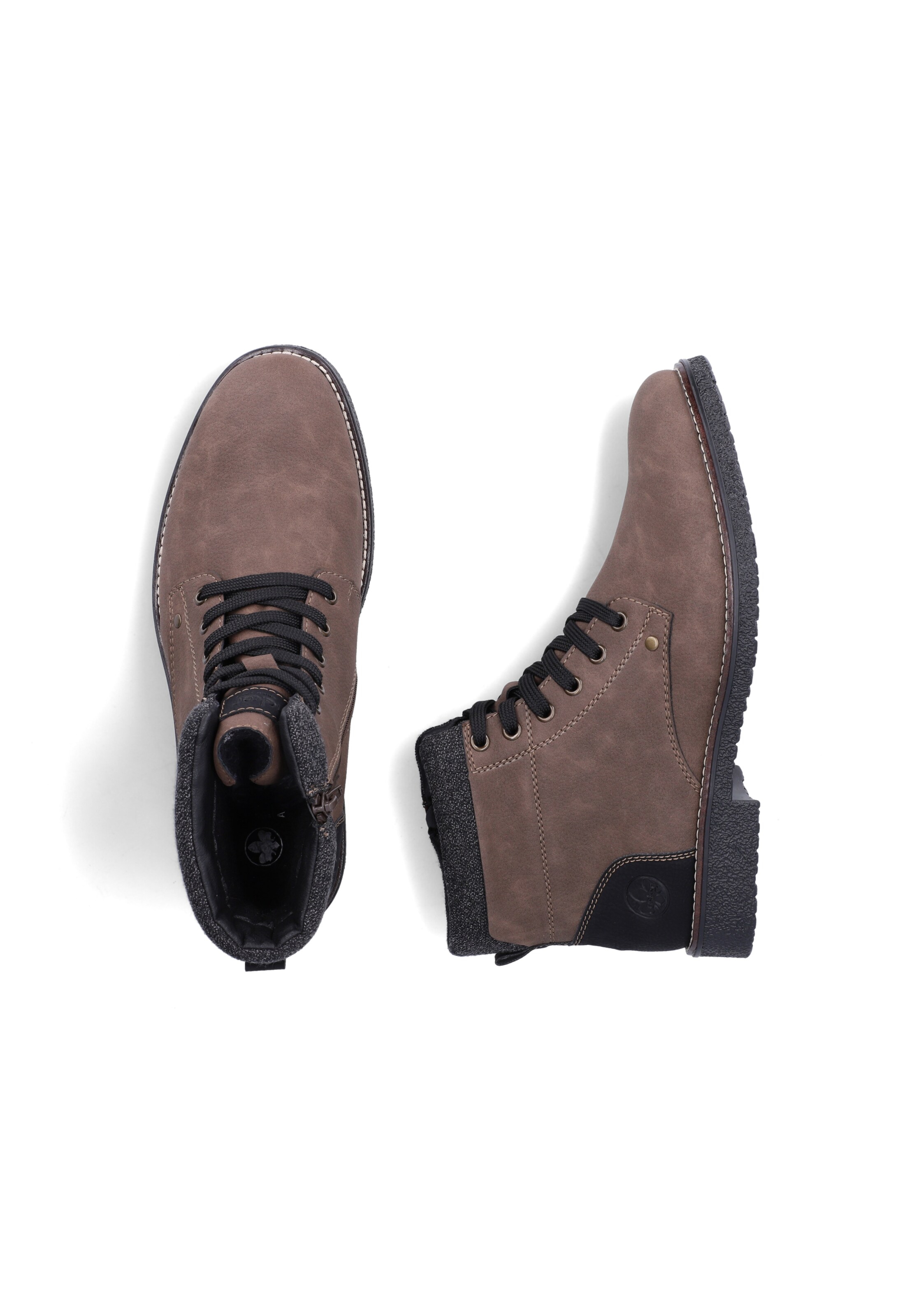 Bottines à lacets Rieker en marron