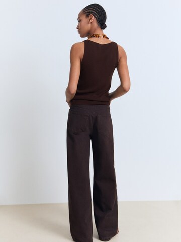MANGO Gebreide top 'SUENYO' in Bruin