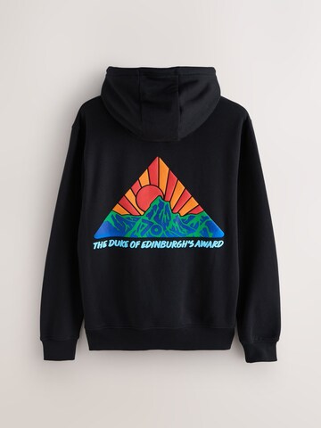 Next Sweatshirt 'The Duke Of Edinburghs Award Sun Mountain' in Zwart