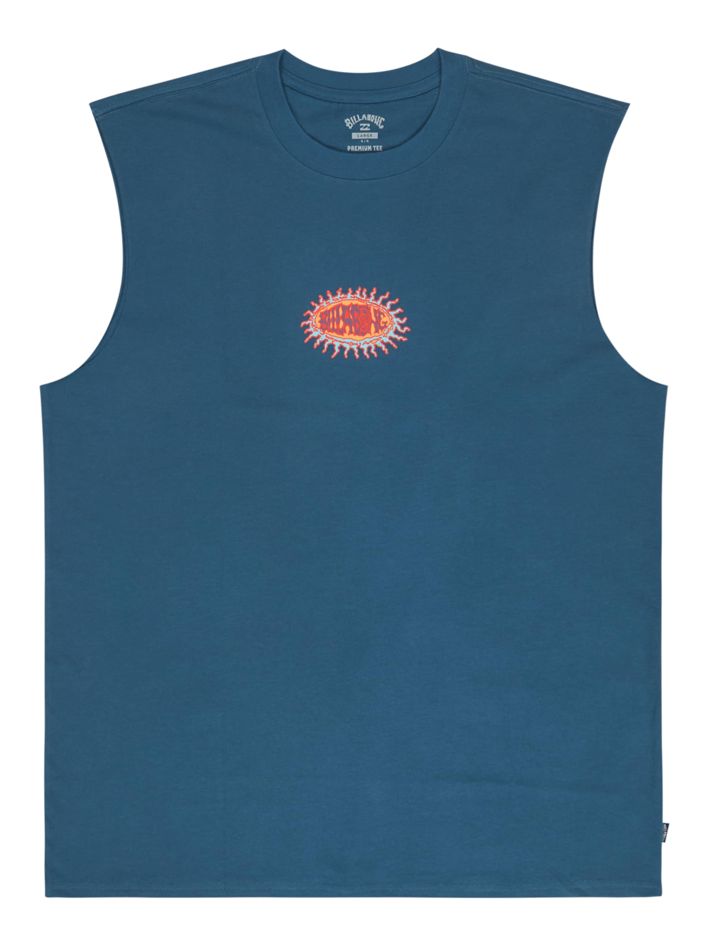 Tricou 'BURN OUT' de la BILLABONG pe albastru: față