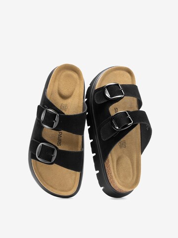 Sandales 'Damen-Plateausandalen mit Keilabsatz und Fußgewölbeunterstützung' Dream Pairs en noir