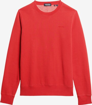 Sweat-shirt Superdry en rouge : devant