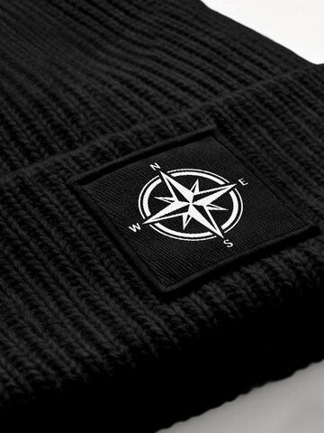 Neverless Beanie 'Windrose' in Black