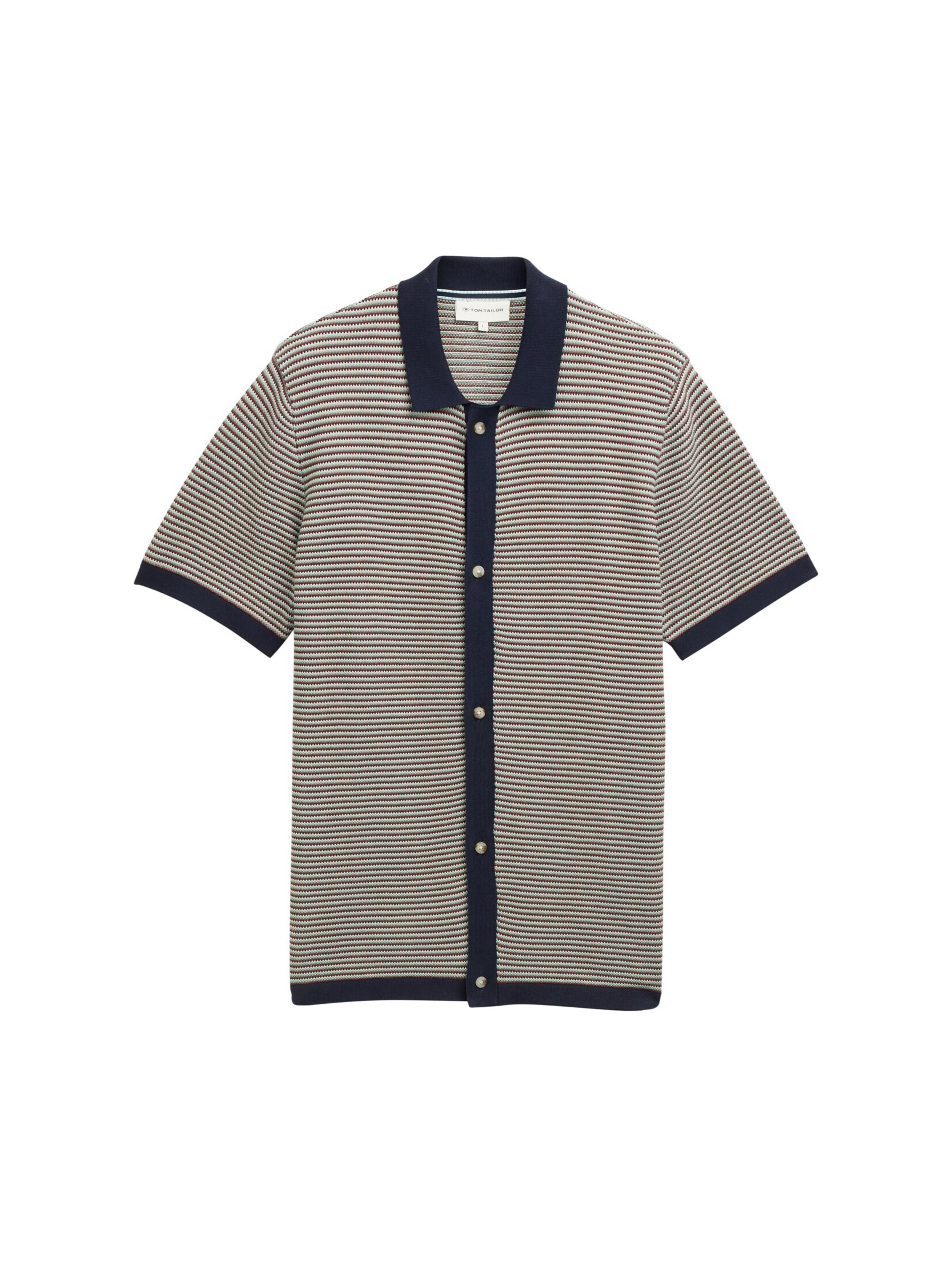 TOM TAILOR Regular fit Button Up Shirt in Mixed colours: front