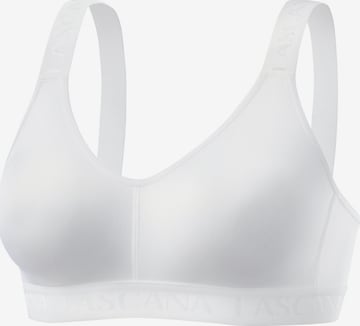 LASCANA ACTIVE - Soutien de desporto em branco: frente