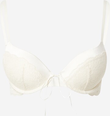 Calvin Klein Underwear Push-up Bra in Beige: front