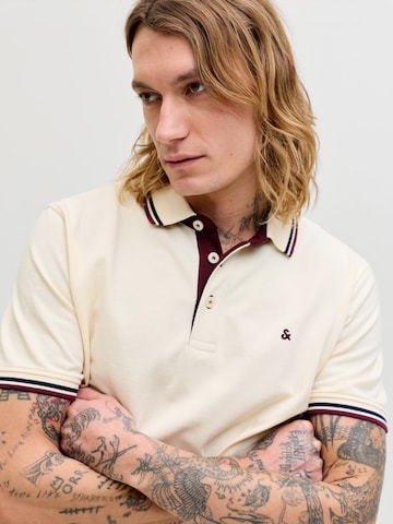 JACK & JONES Tričko 'JJEPAULOS' - Biela