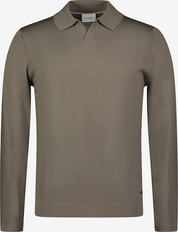 ROY ROBSON Strickpolopullover in Braun: Vorderseite