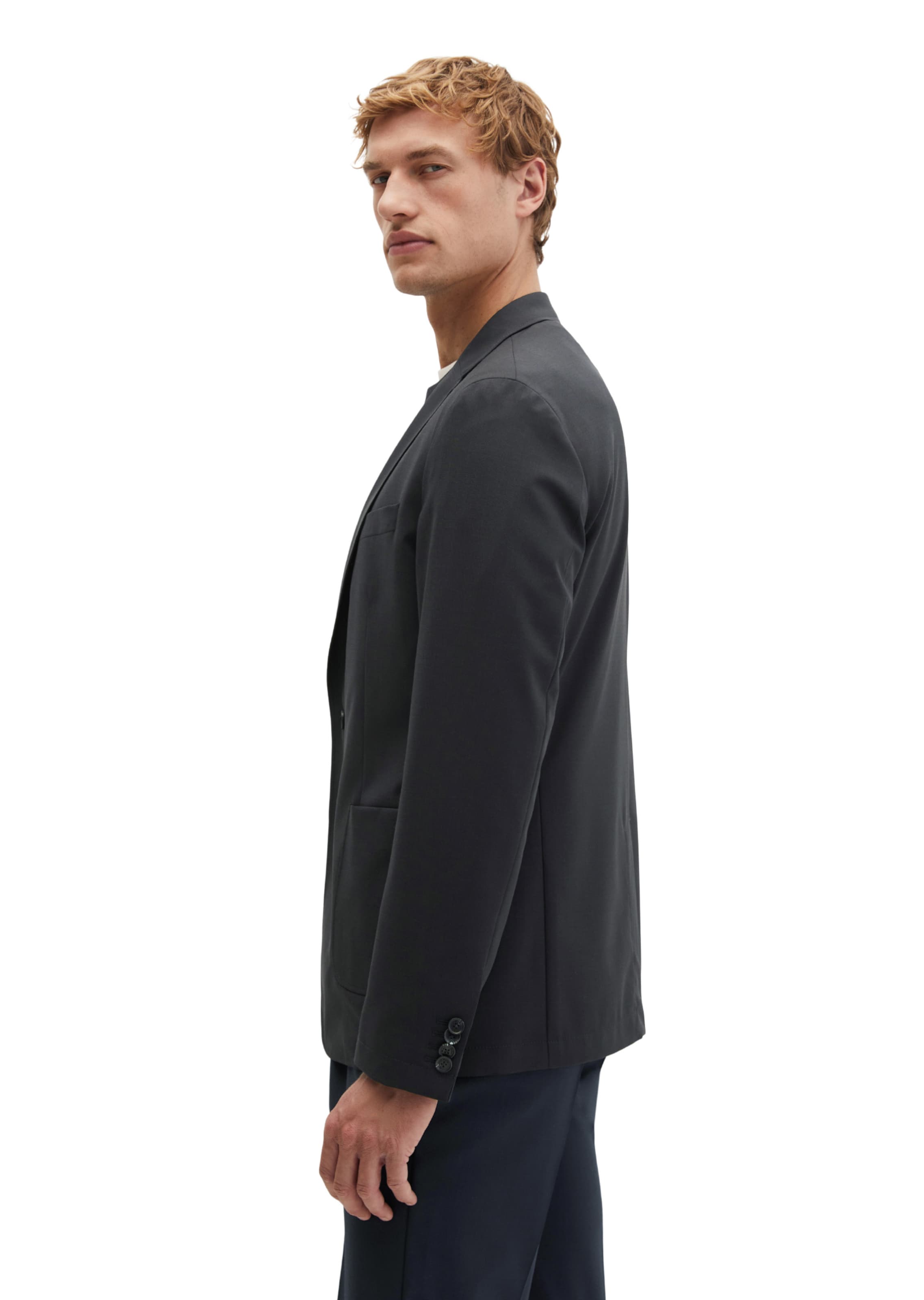 Marc O'Polo Regular fit Blazer 'Travel Collection' in Blue