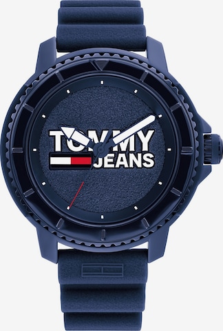 Ceas analogic de la Tommy Jeans pe albastru: față