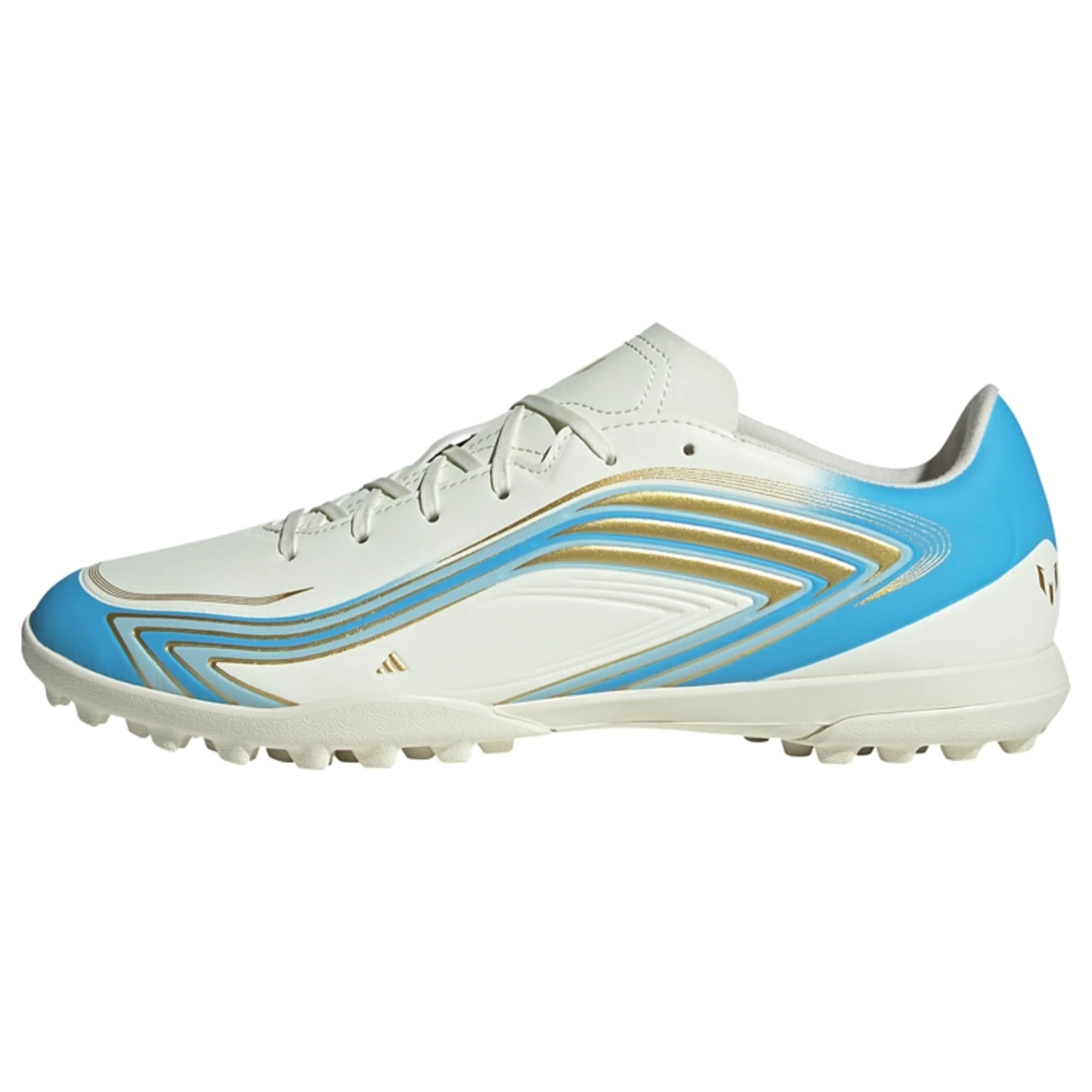 ADIDAS PERFORMANCE - Chuteira 'F50 Messi Club' em bege: frente