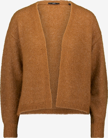 zero Knit Cardigan in Brown: front