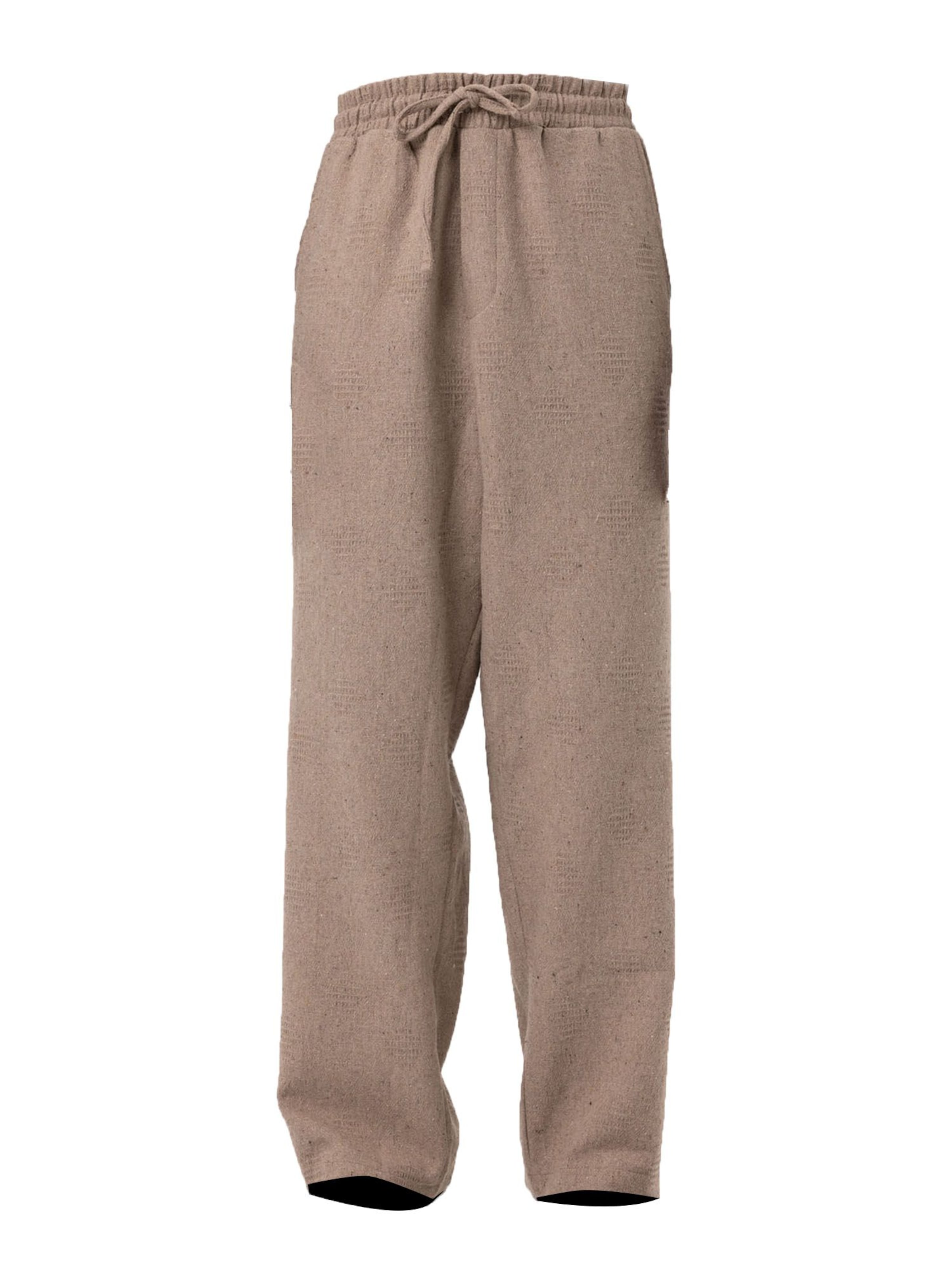 VAMOS CLO Kalhoty 'Leontopodium' – hnědá: přední strana