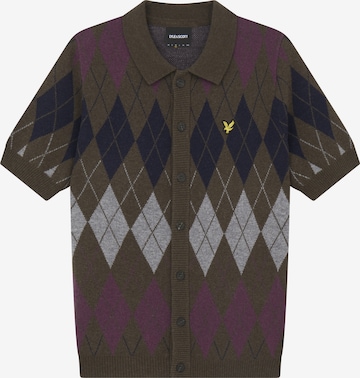 Lyle & Scott - Cárdigan en verde: frente