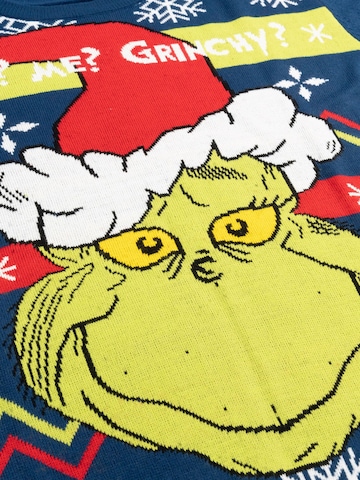 The Grinch Pullover 'Weihnachtspullover Who? Me? Grinchy?'‌‌‌‌‌‌ in Blau