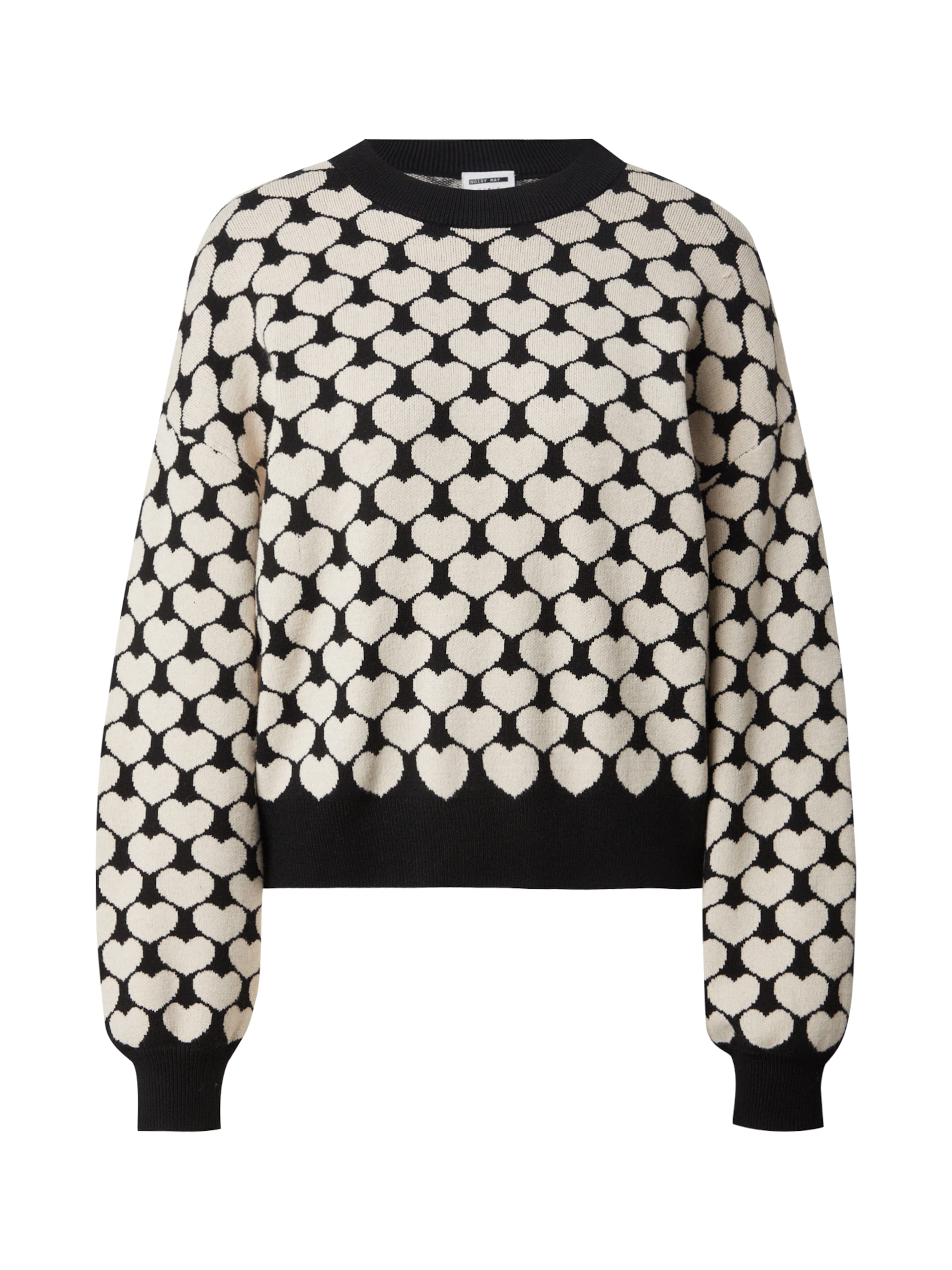 Pulover 'NMCHARLOTT' de la Noisy may pe negru: față