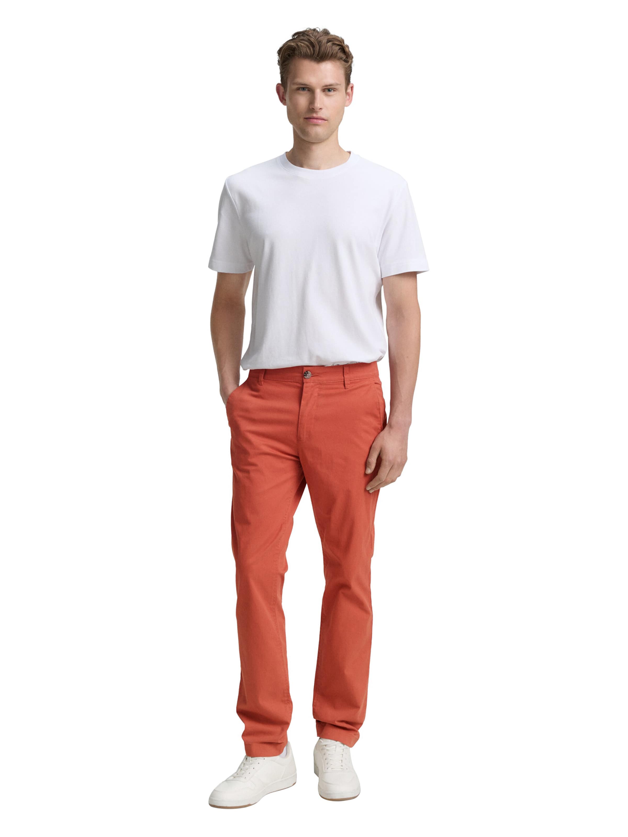 TOM TAILOR Regular Chinohose in Rot