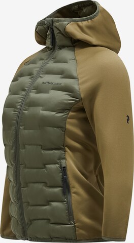 PEAK PERFORMANCE Outdoor Jacket 'Argon Hybrid Hood' in Green