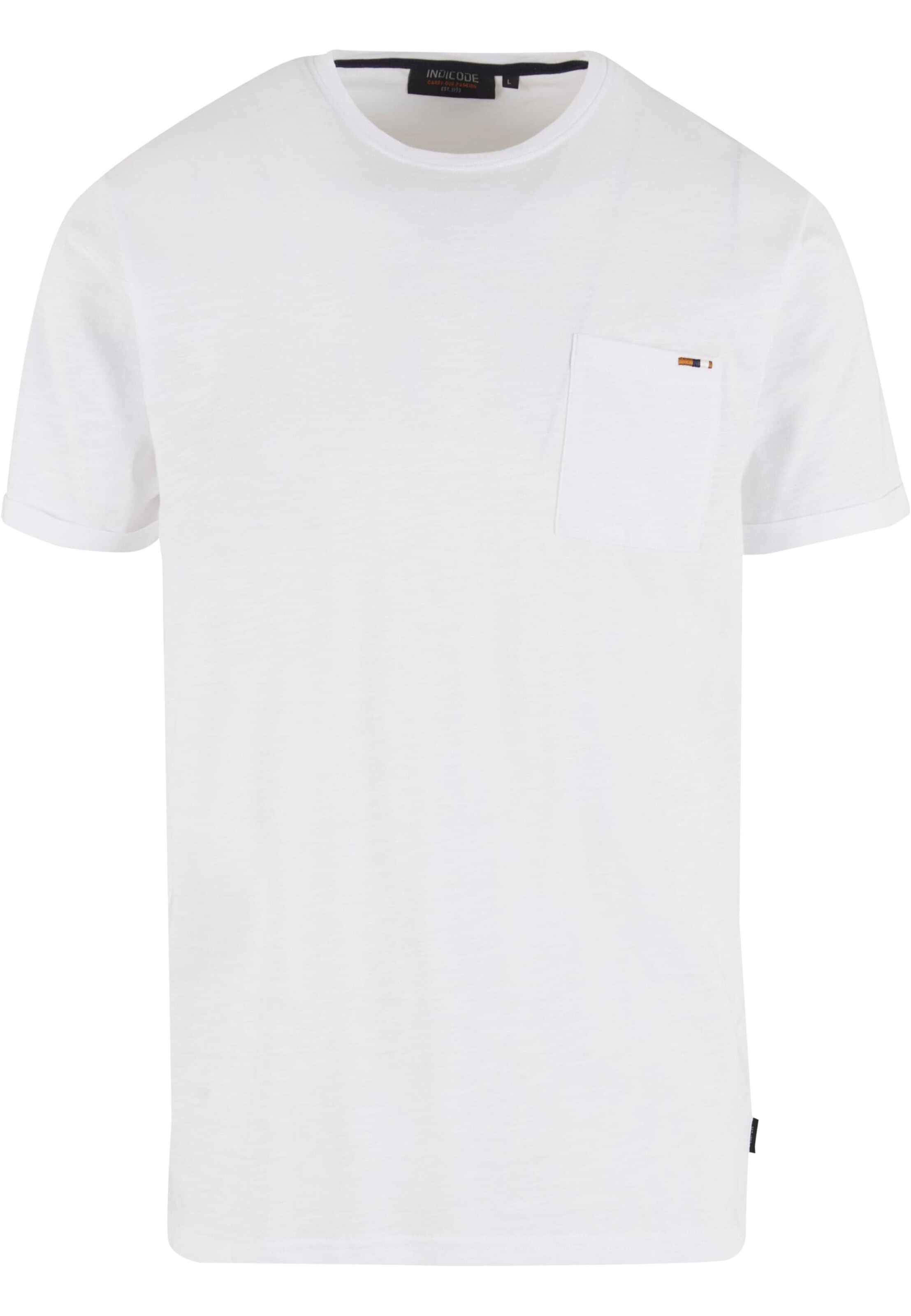 INDICODE JEANS - Camiseta 'Andorra' en blanco: frente