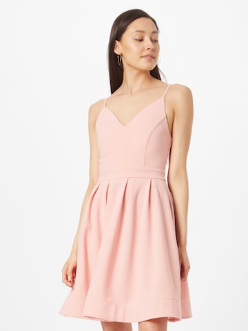 Skirt & Stiletto Cocktail Dress in Pink: front