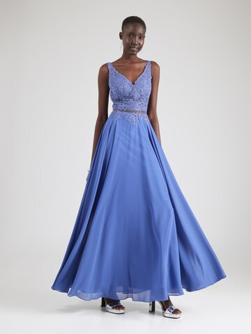 mascara Evening dress 'TULLE' in Blue: front