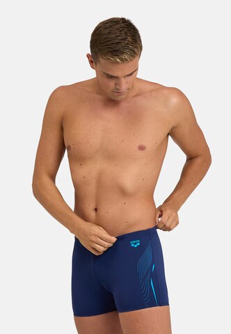 ARENA Athletic Swim Trunks 'Graphic' in Blue