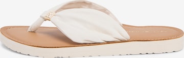TOMMY HILFIGER Ujjelválasztó-pántos szandál - bézs: elől