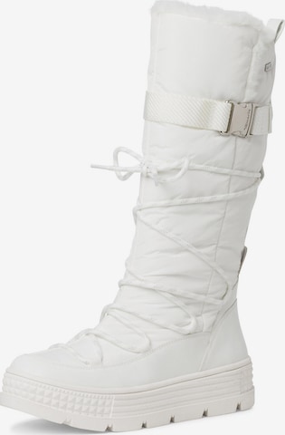 TAMARIS - Botas de nieve en blanco: frente