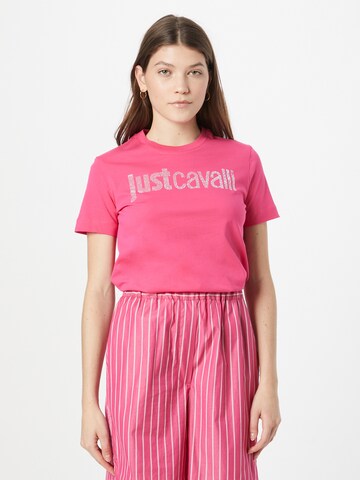Just Cavalli Тениска в розово: отпред