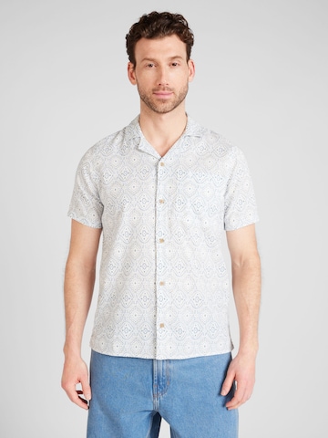 HOLLISTER Regular fit Button Up Shirt 'AMERICANA' in White: front