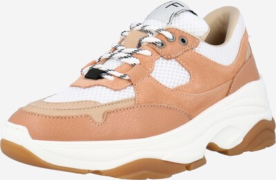 Sneaker low 'Gavina' SELECTED FEMME pe crem / maro deschis / alb, Vizualizare produs